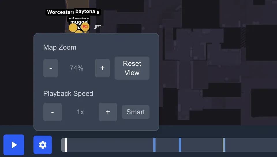 Smart Mode Screenshot - показывает автоматическое ускорение и замедление во время важных событий